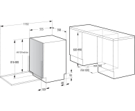 Zmywarka Gorenje GV16E3, 44,8cm, 10kpl, Wi‑Fi, Smart Control, Auto Open Door - ilość koszy 3 - 1516396 - zdjęcie 11